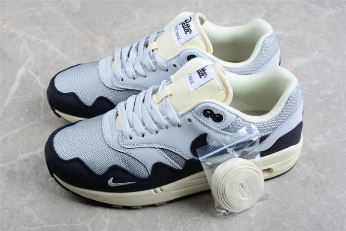 NIKE AIR MAX 1 BLACK/GREY/WHITE NOIR/GRIS/BLANC DH1348 002