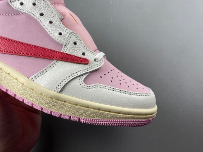 Travis Scott × AJ1 Low "Shy Pink" IQ7604-101